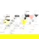  Real Liquid Inside Wine and Cocktail Christmas Ornaments - 4" Tall Holiday Decor, Giftable Xmas Ornament