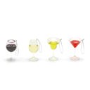  Happy Hour Hand-Crafted Glass Ornament | Real Liquid Inside | Wine, Martini, or Margarita | Gift for Her