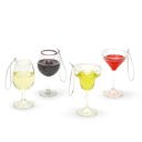  Happy Hour Hand-Crafted Glass Ornament | Real Liquid Inside | Wine, Martini, or Margarita | Gift for Her