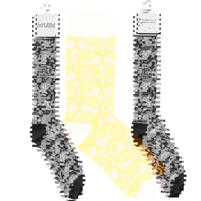 Have A Nice Fucking Day Socks | Floral Pattern