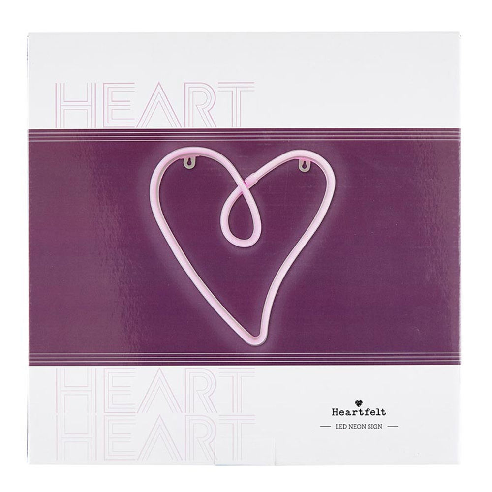 Heart Neon LED Light | Heart Shaped Wall Art Sign