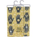  Hello Future Bring It Mystical Hand Dish Cloth Towel | All-Over Astrology Design | 20" x 26"