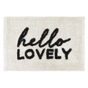  Hello Lovely Bath Mat | Soft Cotton Indoor Rug | 20" x 30"