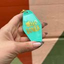  Hello Lover Motel Key Tag in Teal | Acrylic with Gold Accents