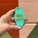  Hello Lover Motel Key Tag in Teal | Acrylic with Gold Accents