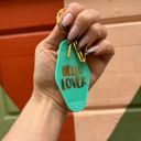  Hello Lover Motel Key Tag in Teal | Acrylic with Gold Accents