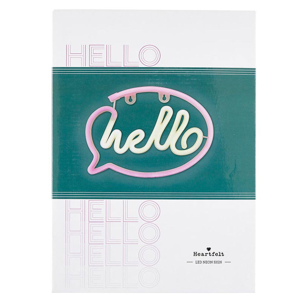 Hello Neon LED Light | Wall Art Sign