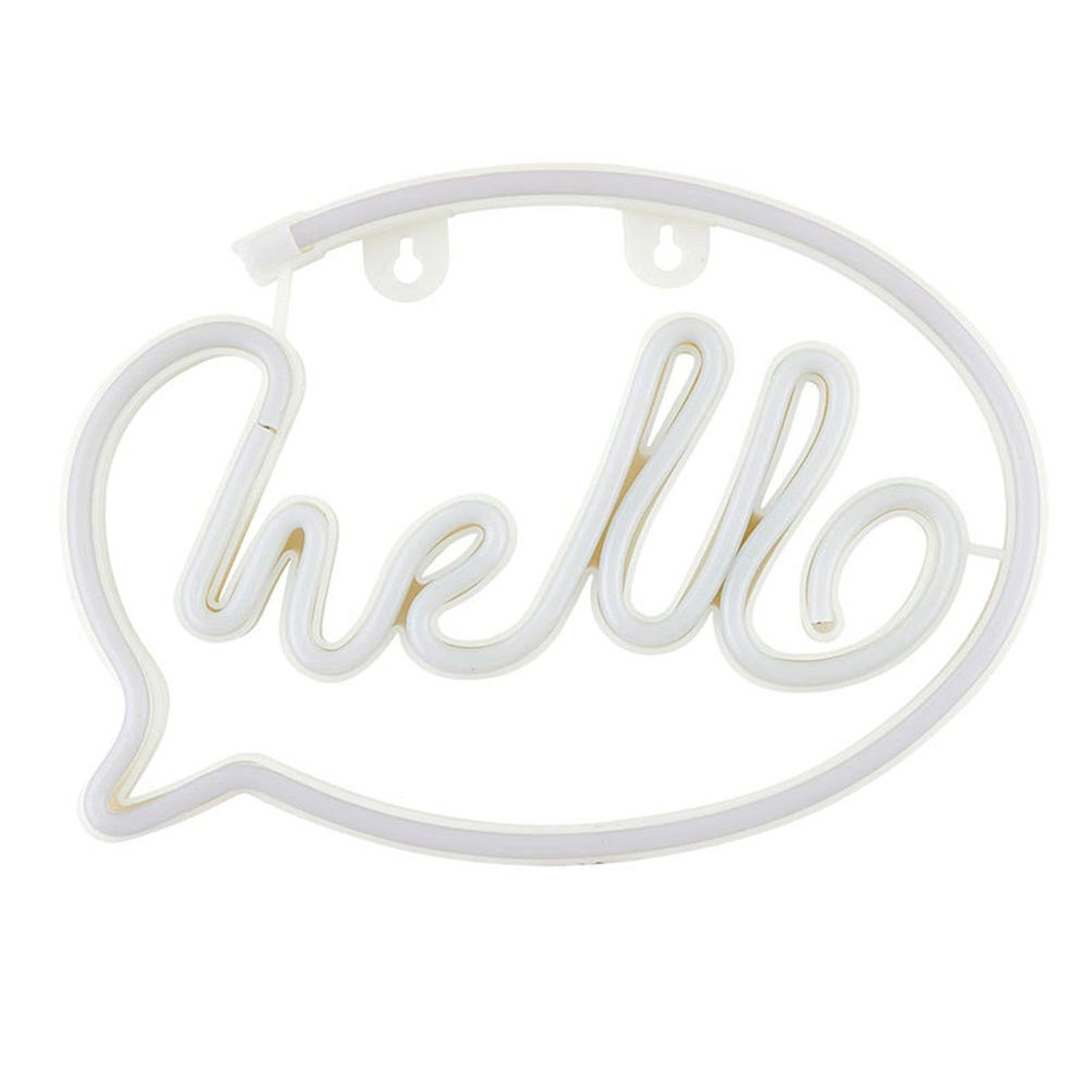 Hello Neon LED Light | Wall Art Sign