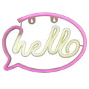  Hello Neon LED Light | Wall Art Sign