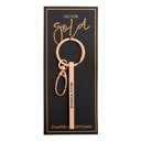 Hello Weekend Gold Bar Skinny Keychains - Metal Quote Key Holder