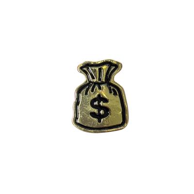 Hey There, Moneybags Gold Pin Brooch