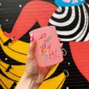  Hip Hip Hooray Double Old Fashioned Cocktail Glass | Classic Tinted Pink Glass | 12 oz