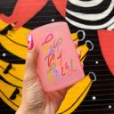  Hip Hip Hooray Double Old Fashioned Cocktail Glass | Classic Tinted Pink Glass | 12 oz