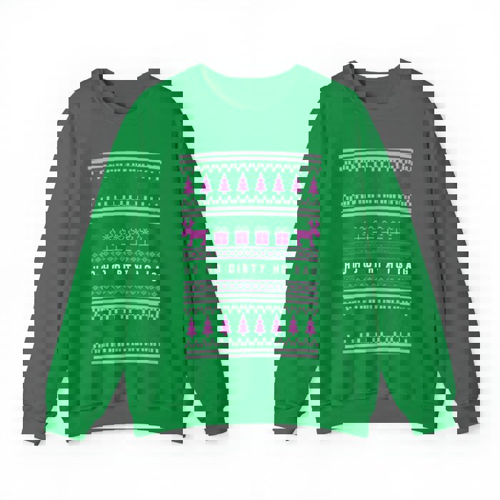 Ho Ho Dirty Ho Bag "Ugly Christmas Sweater" Unisex Heavy Blend™ Crewneck Sweatshirt (Sizes S-4X)