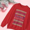  Ho Ho Dirty Ho Bag "Ugly Christmas Sweater" Unisex Heavy Blend™ Crewneck Sweatshirt (Sizes S-4X)