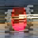  Holiday Spirits Stemless Wine Glass in Pink Ombre | 20oz