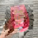  Holiday Spirits Stemless Wine Glass in Pink Ombre | 20oz