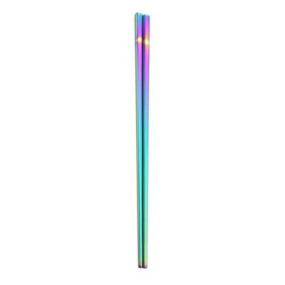 Holographic Rainbow Chopsticks in Stainless Steel | Food Sticks Kitchen Utensils