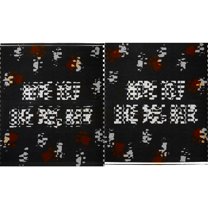 Dog Lover Doormat - "Hope You Like Dog Hair"