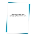 Hospital Mini Bars 6 Pack Greeting Cards Cute and Funny Sayings Minimalist White Cards with Envelopes Blank Inside