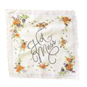  Hot Mess Hankie Retro Floral Print Cotton Handkerchief