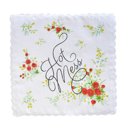  Hot Mess Hankie Retro Floral Print Cotton Handkerchief