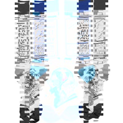 I Cannot Adult Today - Tomorrow Doesn't Look Good Either Funny Novelty Socks | Gift for Her