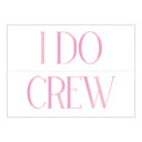  I Do Crew Large Bachelorette Adhesive Wall Decal | Reusable Bridal Party Wall Decoration | 28" x 20"