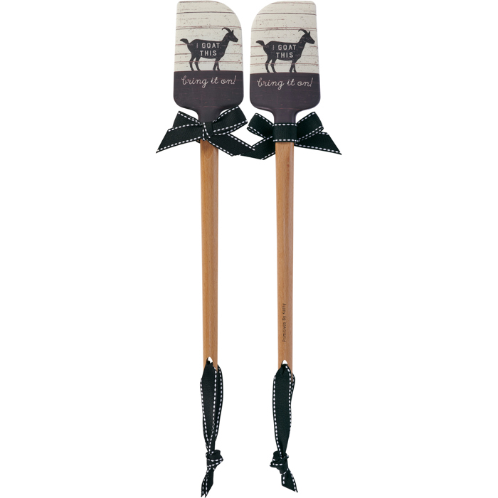 I Goat This Bring It On Silicone Spatula | Wooden Handle Double-Sided Spatula