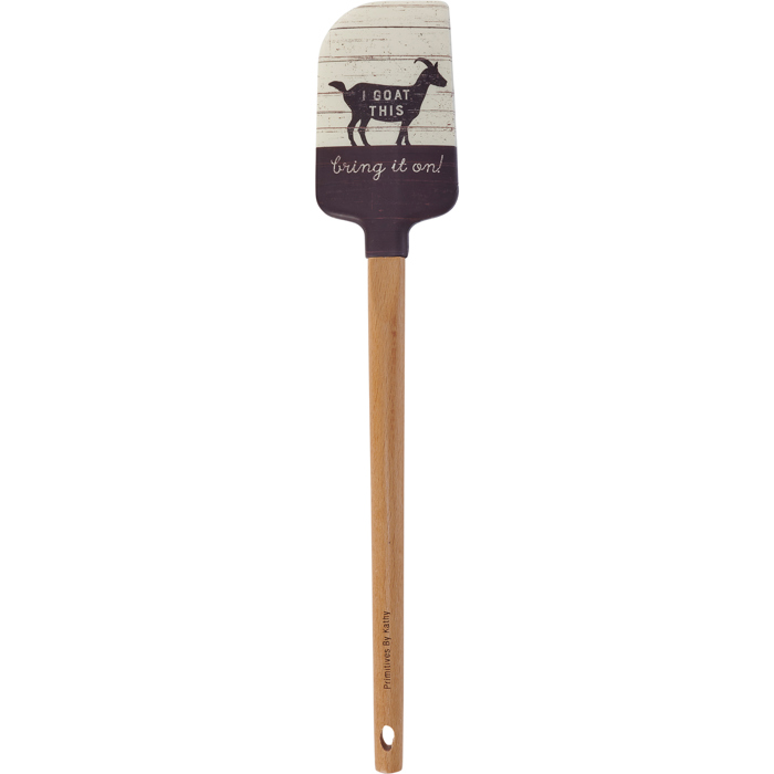 I Goat This Bring It On Silicone Spatula | Wooden Handle Double-Sided Spatula