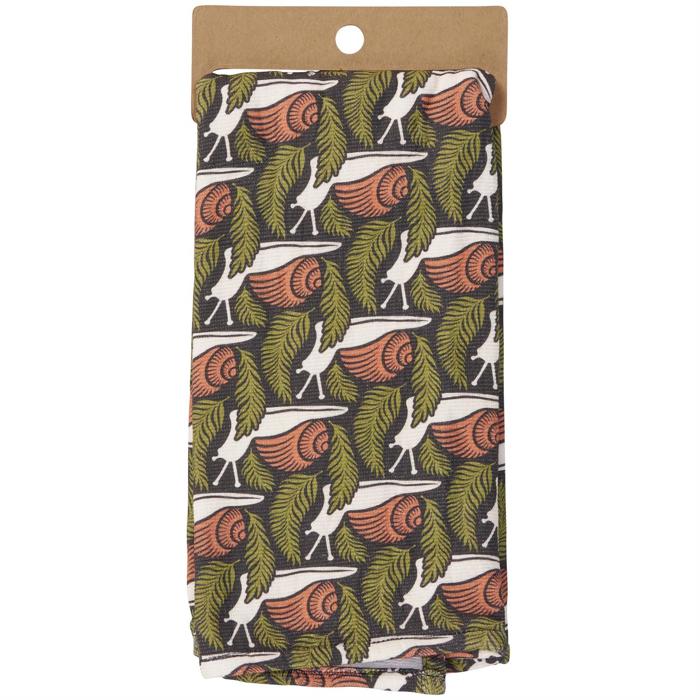 I Hate People Kitchen Towel | Snail Pattern Cotton Hand Tea Dish Cloth | 16" x 26"