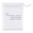  I Like Receiving A Letter Greeting Card Set | Set of 6 Cards and Envelopes in a Cotton Bag | Gift for Her