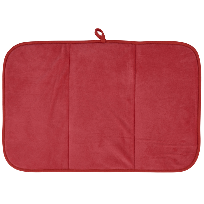 I Love Clean Dishes Berry Much Ultra-absorbent Drying Mat | Vintage Art of Wild Strawberries Dish Drainer Pad | 21" x 14"