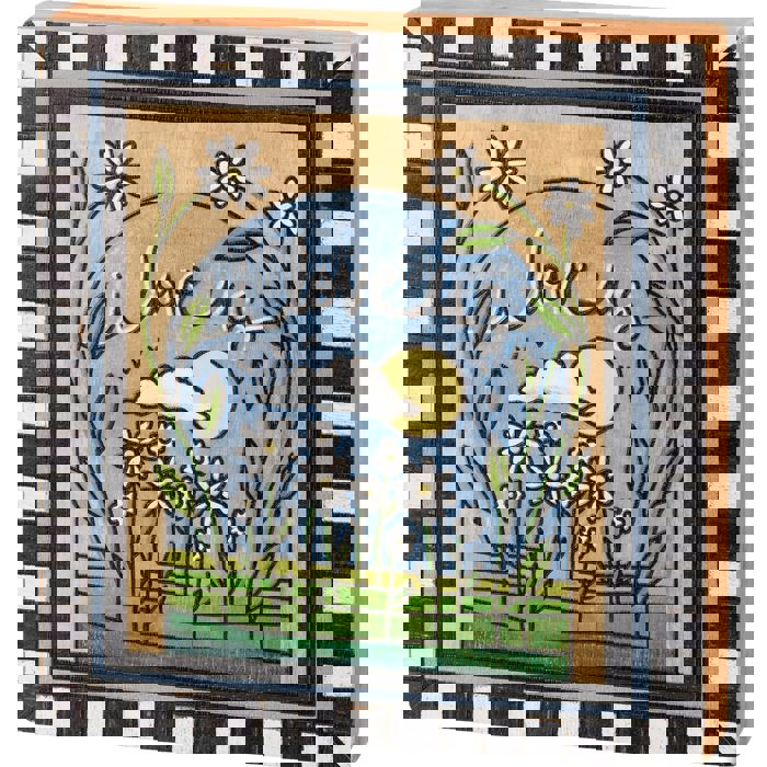 Cute and Funny Graphic Wooden Box Signs with Sayings for Gallery Walls