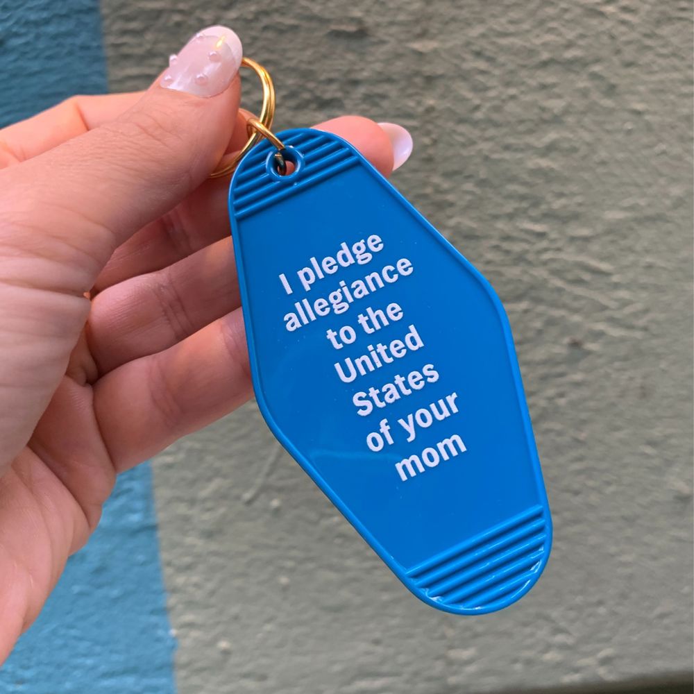 Vintage Style Motel Keychains with Funny Sayings in 30+ Styles