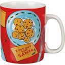  I Put Out For Santa Cookies Mug | Holiday Stoneware Coffee Tea Cup | 20oz
