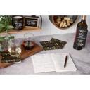  A Few Drinks Behind Wooden Bottle Tag in Black and Gold Art Deco | Wine Bottle Gift Tag