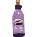  I See Wine In Your Future Knit Bottle Sock in Purple | Reusable Gift Bag for Gifting Wine