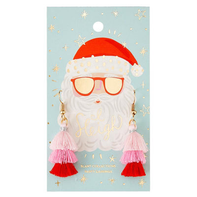 I Sleigh Tassel Party Hook Earrings