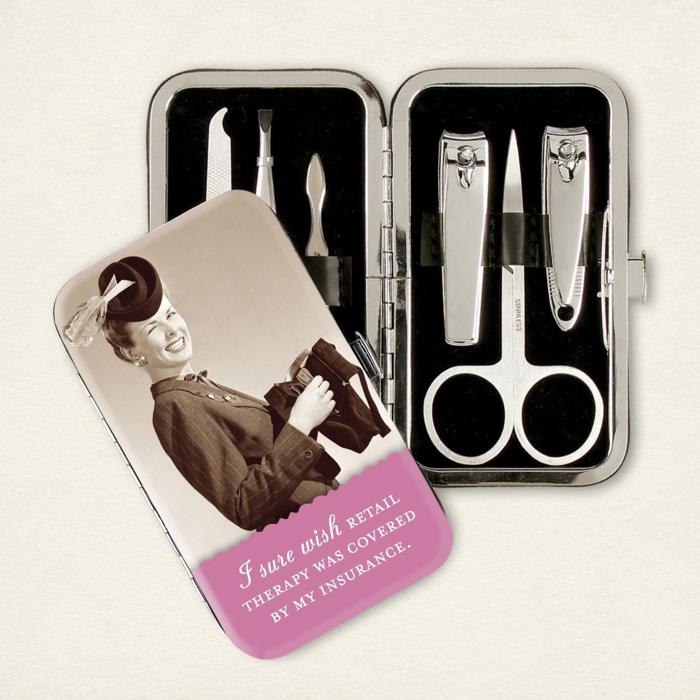 I Sure Wish Retail Therapy Was Covered By My Insurance Manicure Kit