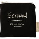  If I Lose This Bag I'm Screwed Everything Pouch | Cotton Zipper Bag | 7" x 6.50"