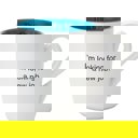  I'm Looking For A New Job Ceramic Coffee Mug in Teal and White