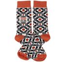  I'm Too Sexy For My Socks Retro Inspired Socks - Unisex Thick Crew Socks Art Deco Motif