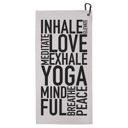  Inhale Love Yoga Mini Sport Towel | Quick Dry Towel with Pouch | 30" x 15"