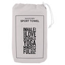  Inhale Love Yoga Mini Sport Towel | Quick Dry Towel with Pouch | 30" x 15"