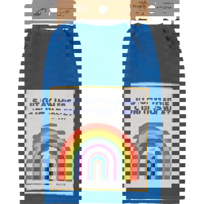 Is It Gay In Here Or Is It Just Me? Kitchen Towel | Blue Cotton Hand Tea Dish Cloth | 28" x 28"