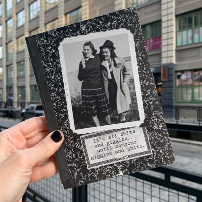 Retro Ladies Joke Funny Notebooks - Giftable Quote Journals |  Double-Sided Journal 