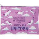  Jumbo Pouch Always Be A Unicorn Purple Recycled Material Jumbo Zipper Folder | 14.25" x 10"