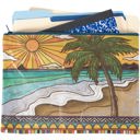  Jumbo Pouch Beach Days Zipper Folder | Double-sided Organizer Pouch | 14.25" x 10"