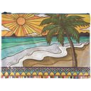  Jumbo Pouch Beach Days Zipper Folder | Double-sided Organizer Pouch | 14.25" x 10"